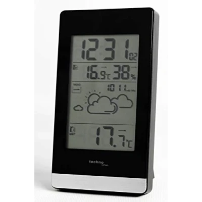 Image of Technoline WS 9132 Office Weather Station, Thermometer, Forecast of Tendence, Indoor and Outdoor Temperature, Humidity, Climate Monitoring in the Workplace, Includes Transmitter