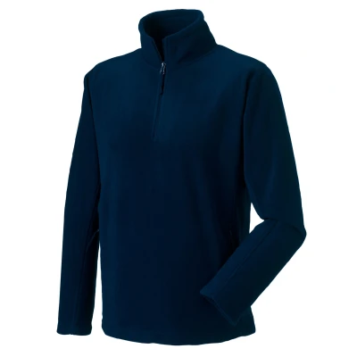 Image of Russell Athletic Mens Quarter Zip Fleece Top (French Navy) Size X Small