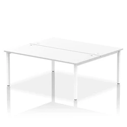 Image of Impulse Bench B2B 2 Person 1800 White Frame Office Desk