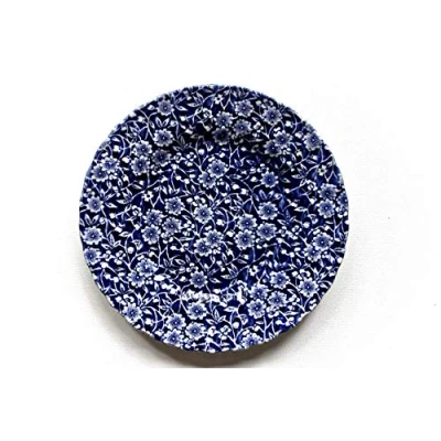 Image of Churchill China Royal Wessex Victorian Calico Blue and White Chelsea Salad Plate 20 Centimetre