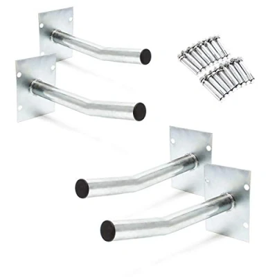 Image of WilTec 4x Car Tyre Rim Wheel Holder Storage Rack Wall Mounted Hanging Hook Garage Basement