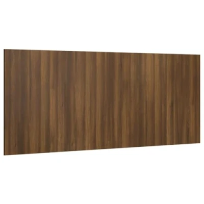 Image of vidaXL Bed Headboard Indoor Home Bedroom Furniture Bedding Accessory Wall Double Panel Header Brown Oak Engineered Wood