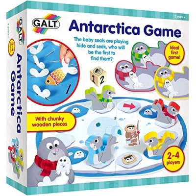 Image of Galt Toys, Antarctica Game, Board Game for Young Kids, Ages 2 Years Plus, 4 Players