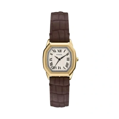 Image of Fossil Traditional Harlow Watch, Women&#039;s, Size: One Size, Brown