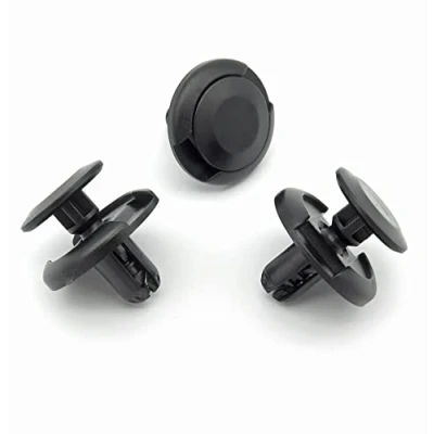 Image of VVO Fasteners Black Metal Bonnet Insulation &amp; Soundproofing Clips for Toyota Yaris, (Pack of 10)