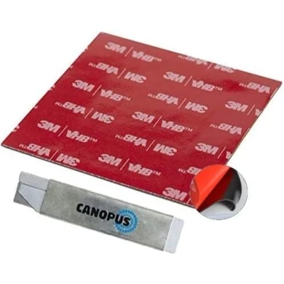 Image of CANOPUS 3M Double Sided Pads Heavy Duty Waterproof VHB 5952 10cm x Extra Strong Sheet Rear Mirror Sticky Pad Adhesive for Dash Cam Windscreen Home Decor Number Plate