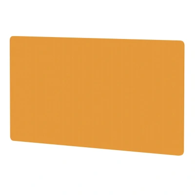 Image of Air Screen for B2B Desk 1600x800mm Bespoke Senna Yellow Fabric