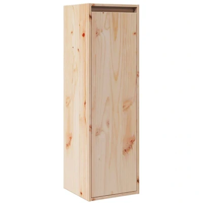 Image of Wall Cabinet 30x30x100 cm Solid Pinewood