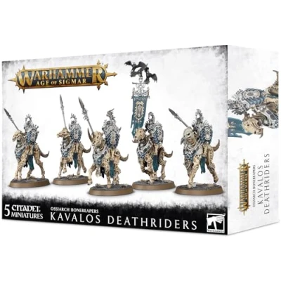 Image of Games Workshop Warhammer Age of Sigmar Ossiarch Bonereapers Kavalos Deathriders, Black