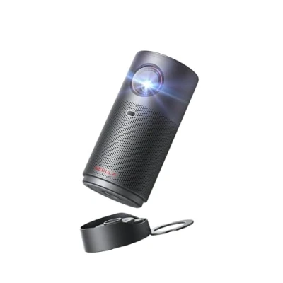 Image of NEBULA Capsule Air Ultra Portable Projector, Google TV with Licensed Netflix, Smart Mini Projector 2 Hours of Playtime, Dolby Digital, Real Time Keystone Correction, Auto Focus, Wi Fi, Bluetooth