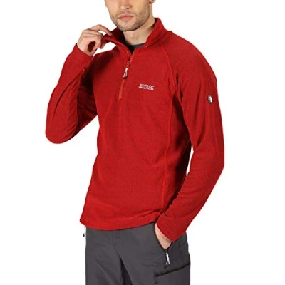 Image of Regatta Kenger Honeycomb Zip Neck Fleece True Red, XX Large