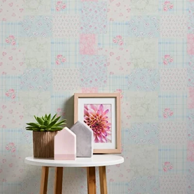 Image of Galerie Wallpaper Patchwork Vintage Floral MC61038