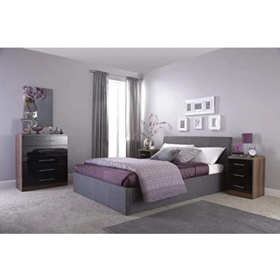 Image of Galicia Wall Mounted Gloss TV Unit with LED 150cm White