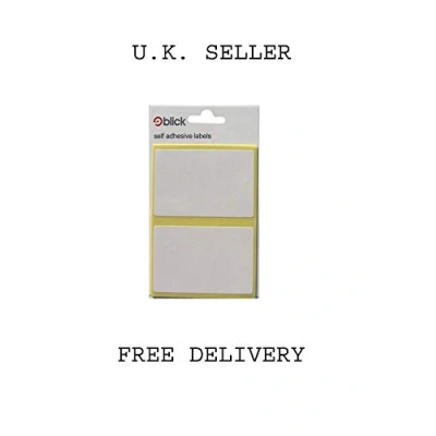 Image of Blick White 50x80mm Label Bag (Pack of 280) RS000457 + FINCHLEY PEN FREE