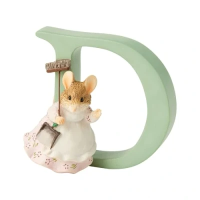 Image of Beatrix Potter D Hunca Munca Sweeping Ornamental Letter