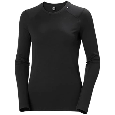 Image of Helly Hansen W Lifa Merino Midweight Crew Ls Tshirt Black, L