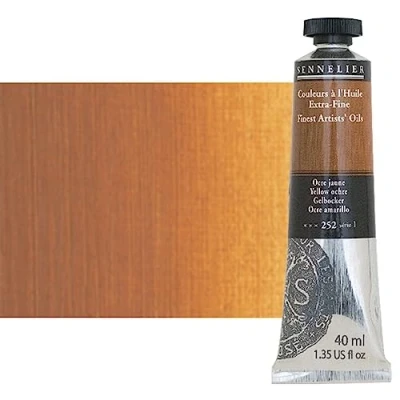 Image of New 40ml Artist Oil Yellow Ochre Series 1