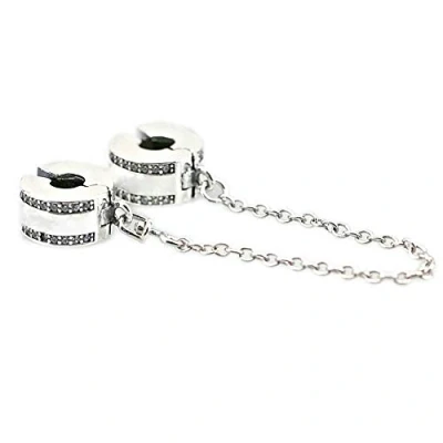 Image of PANDOCCI 2017 Spring Collection DIY Fits for Pandora Orignal Bracelets Authentic 925 Sterling Silver Logo Safety Chain Charm Jewelry