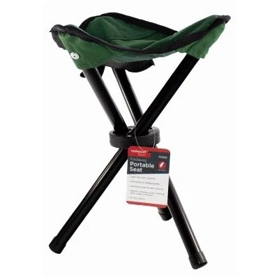 Image of Folding Canvas Camping Stool By Redwood