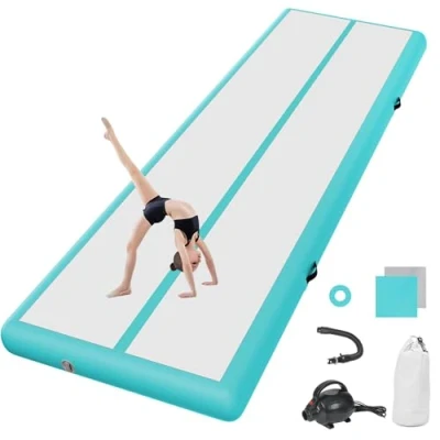 Image of Inflatable tumbling Gym mat 10cm high 3 M Air Gymnastics Training Mats with Pump