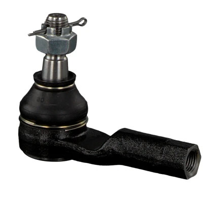 Image of 485200P725 Track rod end FEBI BILSTEIN 26536 Front Axle Left, Right with crown nut NISSAN: X Trail