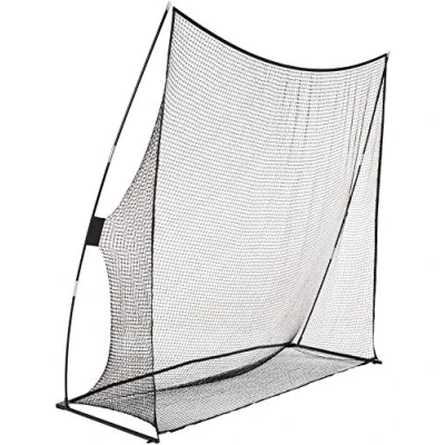 Image of Amazon Basics Portable Driving Practice Golf Net, Grey, 2.44 x meters