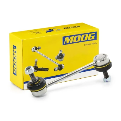 Image of 1607326080, 517846, 517852, 9807130080, 9830431480 Anti roll bar link MOOG PE LS 3326 Rear Axle Left, Right 141mm M10X1.5 PEUGEOT: 407 Coupe