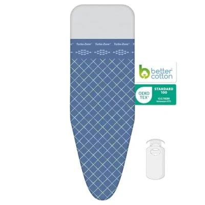 Image of LAUNDRYSpecialist 3 layer ironing board cover Comfort Size L/XL Universal Max 52x140 cm Available in two sizes Made of 100% Cotton with a thick molton