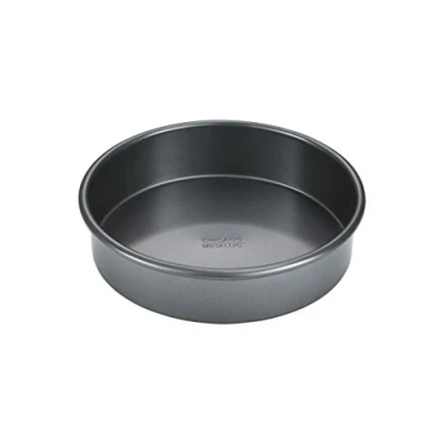 Image of Chicago Metallic CMET16628 Professional Non Stick Round Cake Tin, 20 cm (8&quot;), Grey