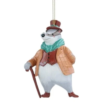 Image of Gisela Graham Fairy Tale Collection Resin Badger Decoration