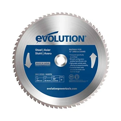 Image of Evolution Power Tools 12BLADEST Mild Steel Carbide Tipped Blade, 305 mm