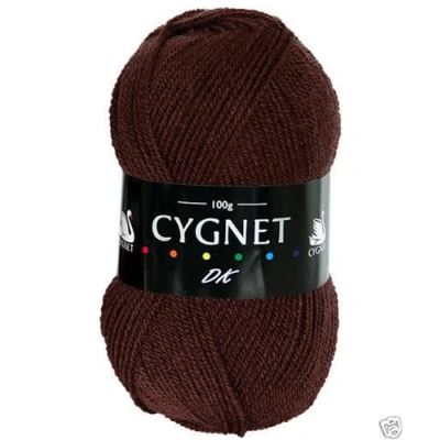 Image of Cygnet DK Double Knitting Acrylic Yarn/Wool 100g 2297 CHOCOLATE
