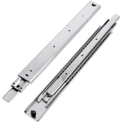 Image of GTV H53 Drawer Runners Full Extension Slides 53.9 x 1000 mm 2 Thick Galvanised Steel Roller Telescopic Rail Ball Guide System Maximum Load 100 kg 1 Set = Pieces