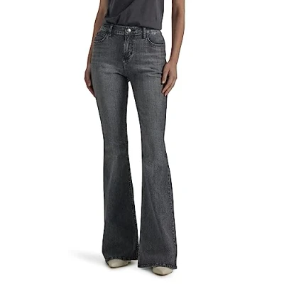 Image of Lee Women&#039;s Legendary Mid Rise Flare Jean, Blurred Darks, 16 Long