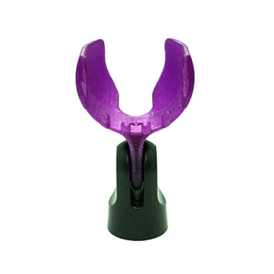Image of Ammo Clip T1n1 Bullet Mic Holder for BlowsMeAway Productions Bulletini® and other similar Harmonica Microphones (Electric plum)