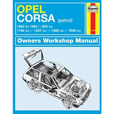 Image of Opel Corsa Petrol (83 Mar 93) Haynes Repair Manual (Paperback)