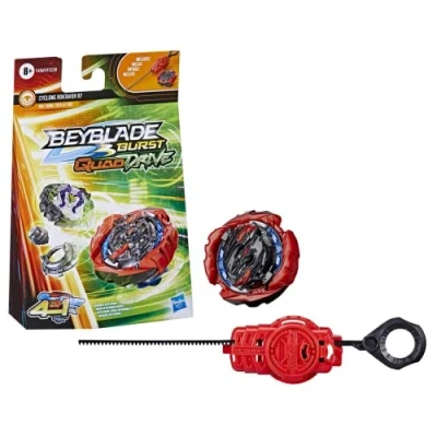 Image of Hasbro Beyblade Quad Drive Pack Spinning Top and Launcher, Multicolor (F3338EU4)