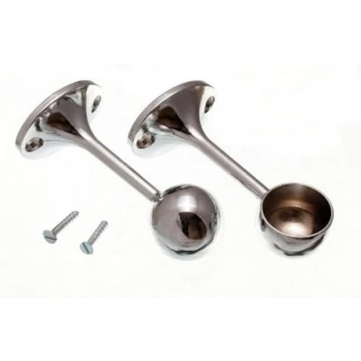 Image of One Stop DIY Towel Rail End Rod Support Bracket 25mm Chrome Plated Cp NEW