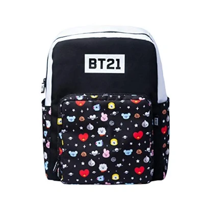 Image of Grupo Erik BT21 Official Merchandise Backpack 42 x 32 15 cm 16.5 12.6 5.9 inches School Bag Rucksack For Cool Gifts Kawaii