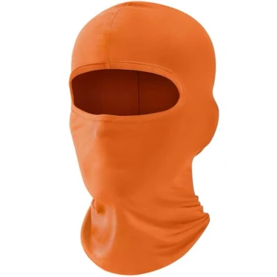 Image of fuinloth Balaclava Ski Face Mask, Motorcycle Cycling Neck Warmer for Helmet, UV Protector Scarf Men/Women Orange