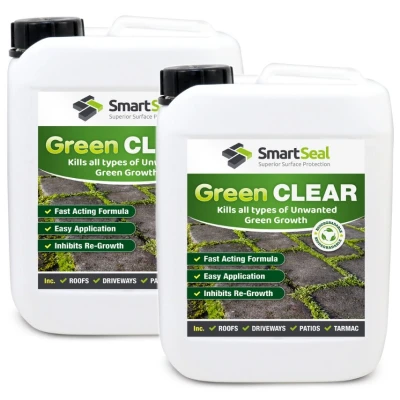 Image of Smartseal Green Clear Moss and Black Algae Remover 5 Liter Pack of 2