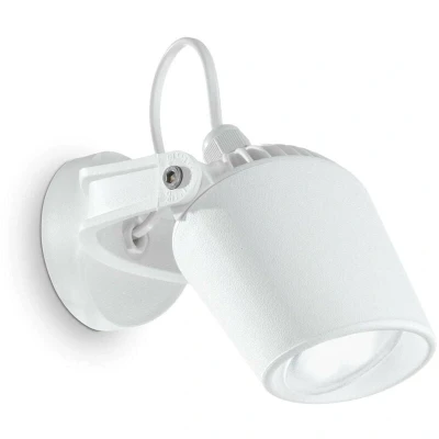 Image of Minitommy 1 Light Outdoor Wall Spotlight White IP66, GU10