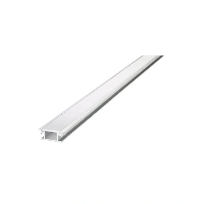 Image of Recessed Frosted Diffuser 26.9x11mm Aluminium Profile Rail 2 Metre Integral LED