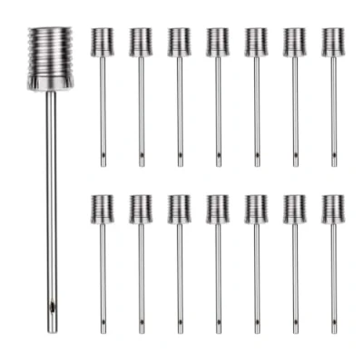 Image of ZELHYEUU Ball Pump Needles, 15 Pcs Inflator Needle, Inflation Air for Volleyball Football Inflating Sports Balls