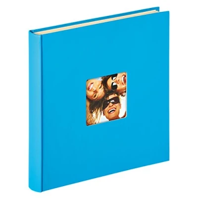 Image of walther Design Photo Album Ocean Blue 33 x 34 cm self Adhesive with Cover Punching, Fun SK 110 U