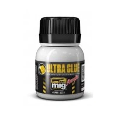 Image of Ammo by MIG 40ml Ultra Glue for Etch, Clear Parts &amp; More # 2031