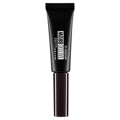 Image of Maybelline New York Eyebrow Gel, Tattoo Brow Waterproof No. 08 Black, 5 ml