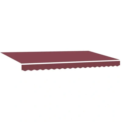 Image of vidaXL Awning Replacement Fabric for 4x2 m Frame Burgundy