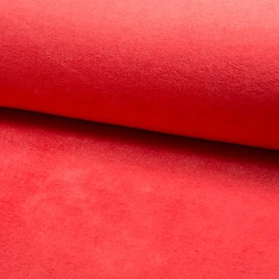 Image of Cuddlesoft Bamboo Wellness Terry Towelling Fabric Material Coral, 1Mtr 150cm x 100cm