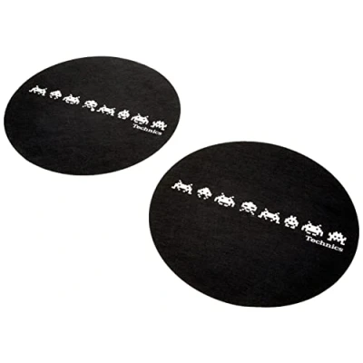 Image of Magma 60687 Technics Slipmat Space Invaders, black,white